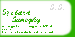 szilard sumeghy business card